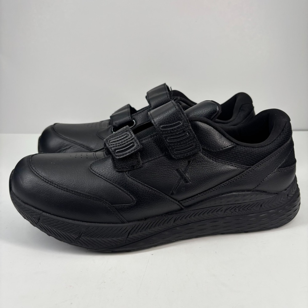 Xelero Steadfast Men's US 12 Black Leather Walker‎ Walking Shoes X58130D